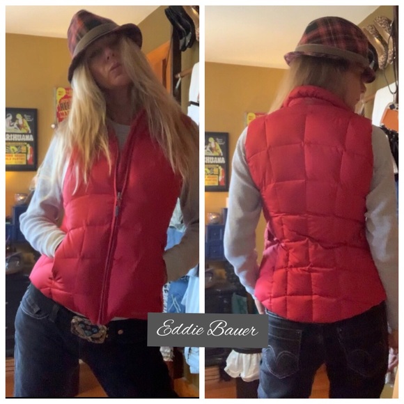 Eddie Bauer Jackets & Blazers - Red Eddie Bauer Winter Vest